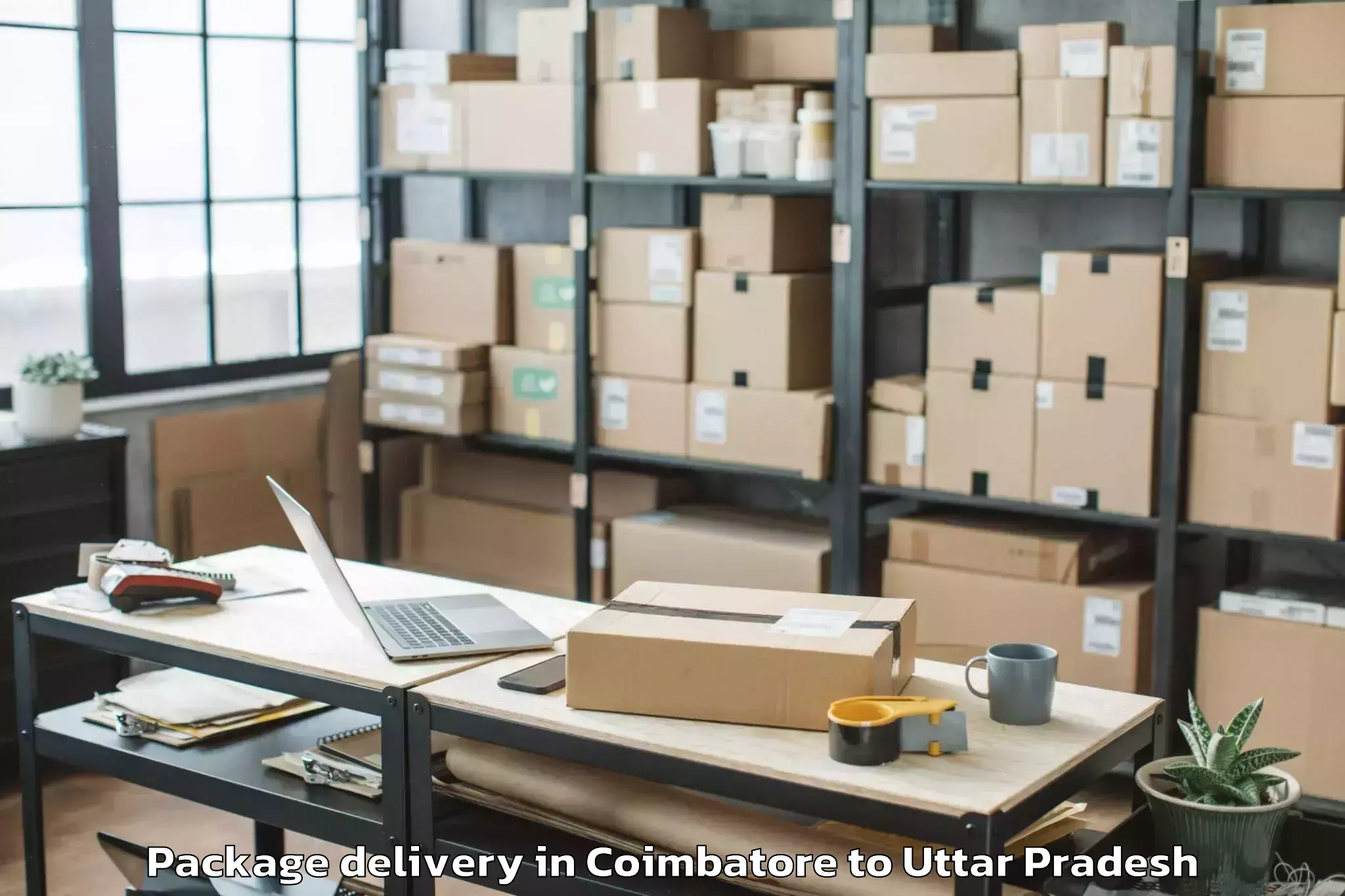 Book Your Coimbatore to Kasganj Package Delivery Today